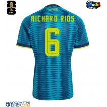 Moški Nogometni dresi Kolumbija Richard Rios #6 Gostujoči SP 2026 Kratek Rokav
